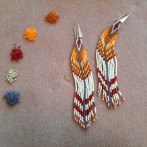 Colorful Fringe Earrings